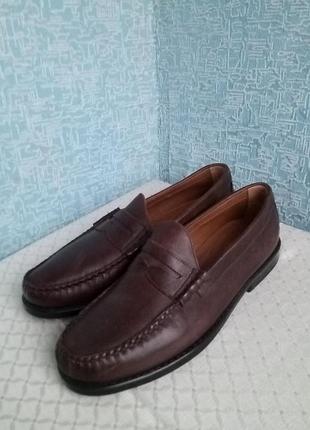 Мужские кожаные пенни лоферы туфли g.h. bass &amp; co