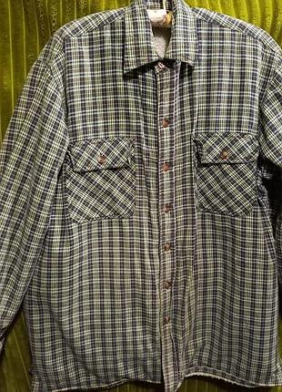 Рубашка на меховой подкладке.для дома двора работы.размер m/ l.