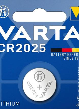 Батарейка varta cr-2025 lithium 1xbl