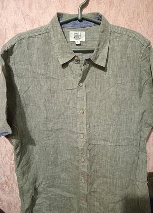 Рубашка новая мужская, льняная.