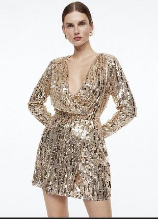 Сукня золота паєтки