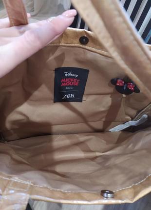 Мега крута жіноча сумка zara міккі маус.7 фото