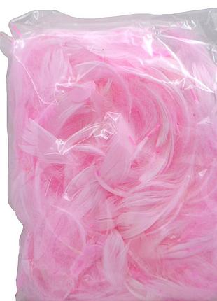 Перья 1пачка розовое