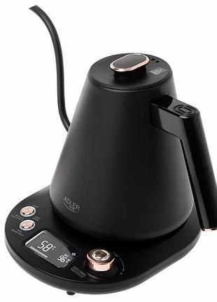 Электрочайник adler ad 1349 gooseneck с точным контролем температуры 1л nt-85
