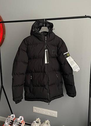 Куртка зимова пуховик stone island david dvd black