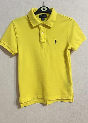 Неймовірно гарне та стильне поло чоловіче для хлопця підлітка жовте polo ralph lauren