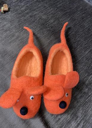 Тапочки мишка мишки повсть 26-27