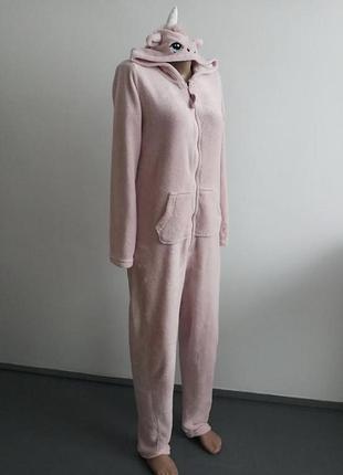 Теплая аюптжама кигуруми единорог l xl