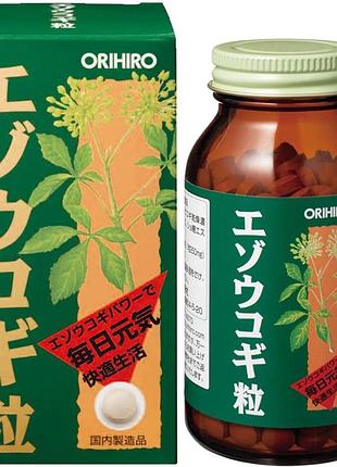Orihiro eleuthero экстракт элеутерококка, 400 табл