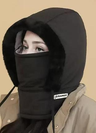 Зимова теплова шапка-балаклава “jianmei” – максимальний захист обличчя та шиї від холоду