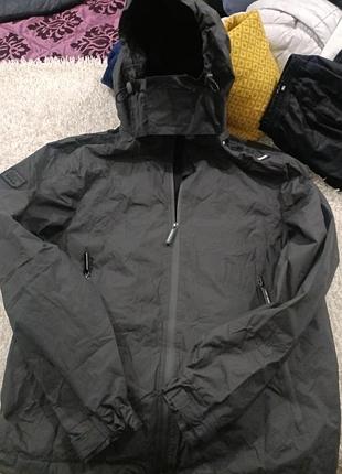 Оригинальная стильная мужская утепленная треккинговая штормовка водоотталкивающая термокуртка superdry