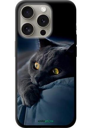 Чохол на iphone 15 pro димчастий кіт "825b-3096-73076"