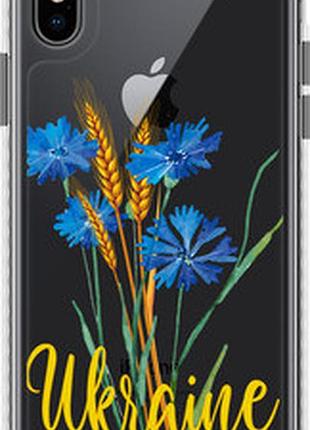 Чехол на iphone x ukraine v2 "5445pc-1050-73076"