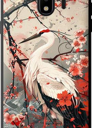 Чохол на samsung galaxy j4 2018 лелека у кольорі сакури "6109b-1487-73076"