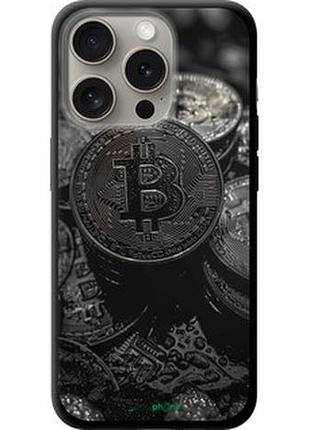 Чехол на iphone 15 pro black bitcoin "6090b-3096-73076"