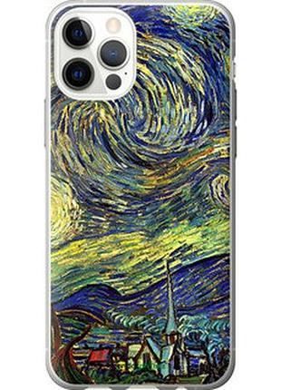 Чехол на iphone 12 pro винсент ван гог. звёздная ночь "163u-2052-73076"