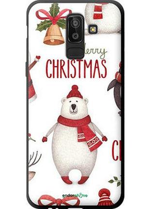 Чехол на samsung galaxy j8 2018 merry christmas "4106b-1511-73076"