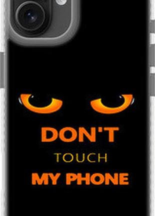 Чехол на iphone 16 plus don't touch the phone "4261pc-3714-73076"