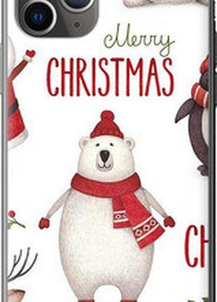 Чехол на iphone 11 pro max merry christmas "4106t-1723-73076"
