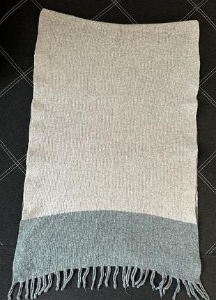 Теплий шарф з ангори та вовни 60*185 см.