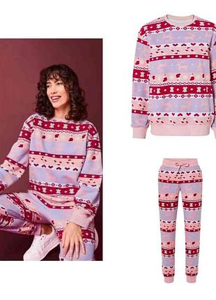 Классный уютный костюм для дома для девочки подростка на флисе