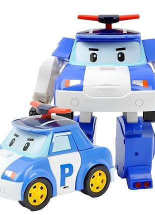 Набор фигурок робокар поли. машинки-трансформеры робокар поли 4 шт. игровые фигурки robocar poli 3