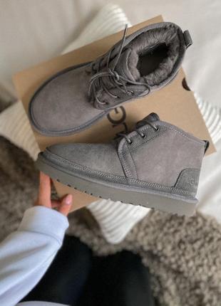 Ugg neumel  dark grey ld мужские угги наложенный платёж купить8 фото