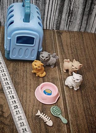 Котята с переноской игрушки лот