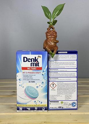 Таблетки для чистки унитаза denkmit wc-tabs - 16 шт 400гр.