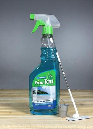 Засіб для миття скла та дзеркал frau tau ocean fresh - 500 мл.