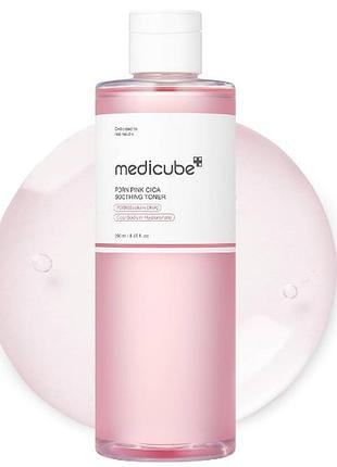 Medicube pdrn pink cica soothing toner – успокаивающий тонер с полинуклеотидами и центеллой 250 мл