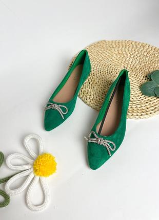 Балетки зелені 39
