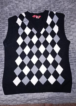 Детская шерстяная безрукавка