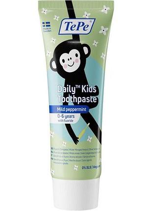 Зубна паста tepe daily kids, м'яка м'ята, 3-6 років.зубна паста для дітей