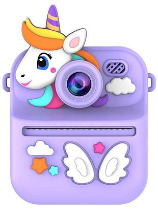 Дитячий фотоапарат миттєвого друку s11 purple