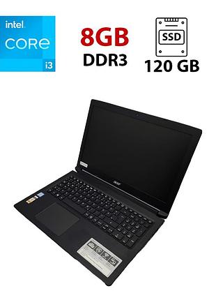 Ноутбук acer aspire a315 / 15.6" (1366x768) tn / intel core i3-7020u (2 (4) ядра по 2.3 ghz) / 8 gb ddr4 / 120 gb ssd / intel hd