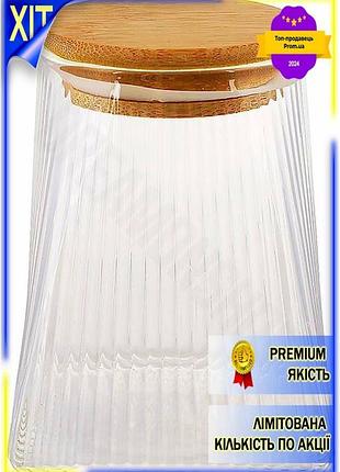 Dm скляна банка edinburgh специфікація 2.2 550мл із бамбуковою кришкою для зберігання продуктів контей spe|lz