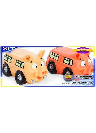 Dm копилка-свинка автобус полистоун спецификация 2.2 для детей 19.5х11х10.5 см бежевый коралловый сбер spe|lz