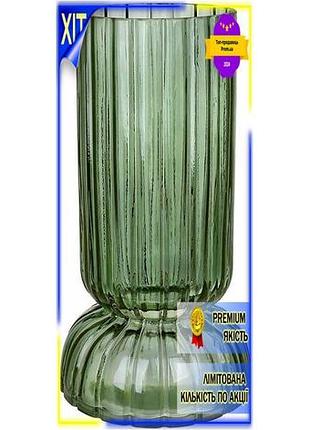 Dm ваза стеклянная retro спецификация 2.2 grace 10 см зеленое стекло для цветов декорирование интерьер spe|lz