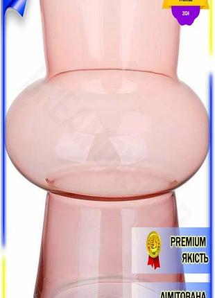 Dm ваза стеклянная retro спецификация 2.2 grace 12см для цветов настольный декор розовое стекло высота spe|lz