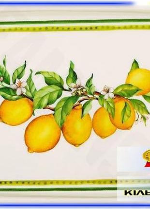 Dm набір 3 овальних специфікація 2.2 сервірувальних страв сицилійський лимон порцелянові для подачі за spe|lz