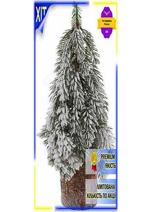 Dm декоративная елка снежная спецификация 2.2 на пеньке 44 см из полиэтилена и натурального дерева для spe|lz