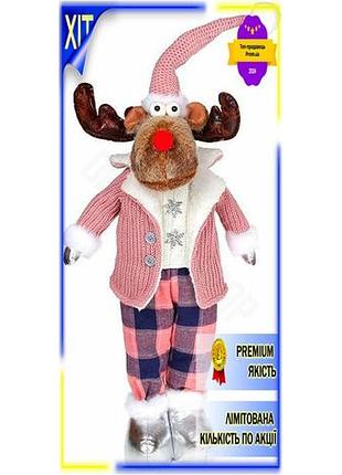 Dm мягкая игрушка лось спецификация 2.2 в розовом 28х18х78 см для мальчика дружелюбный мягкий зверь дл spe|lz