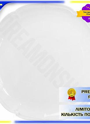 Dm набір 3 фарфорові специфікація 2.2 підставні тарілки white prince білий фарфор для сервірування сто spe|lz