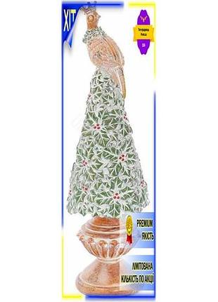 Dm статуетка декоративна refilv специфікація 2.2 фазан на ялинці з полістоуну для новорічного декору ф spe|lz