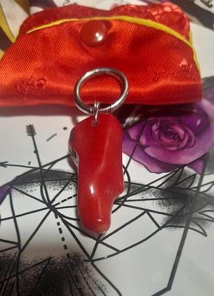 Моно сережка унісекс коралі