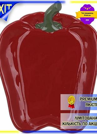 Dm керамічні тарілки pepper специфікація 2.2 набір 2 шт для сервірування столу червоний перець тарілоч spe|lz