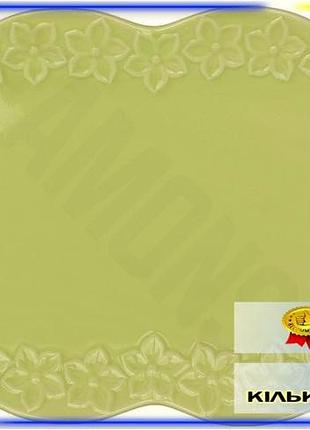 Dm керамические блюда chalkida спецификация 2.2 цветок набор 6 тарелок зеленые для сервировки стола по spe|lz