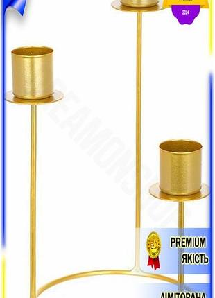 Dm подсвечник металлический nottingham спецификация 2.2 золотой для трех свечей 12х12 см высота 23 см spe|lz