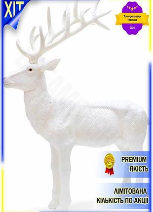Dm новогодний декор статный спецификация 2.2 олень 76 см белый пластиковый фигурка для елки зимний дек spe|lz